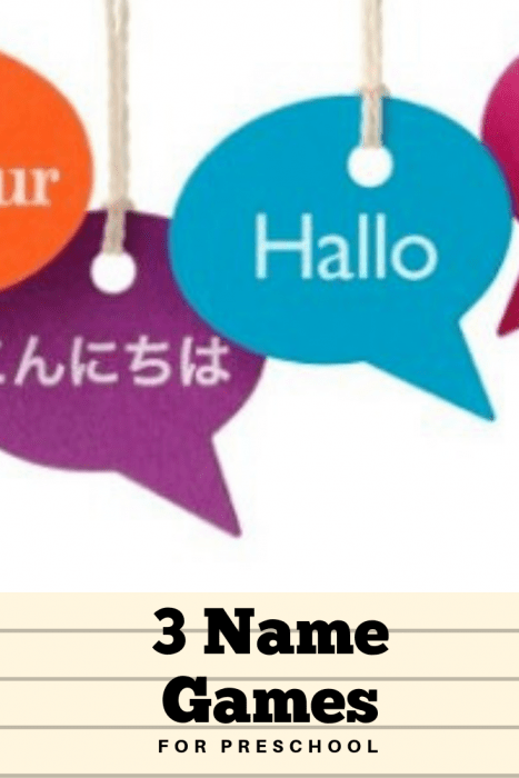 name games for preschool